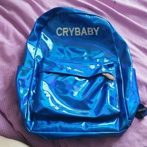 holographic crybaby backpack